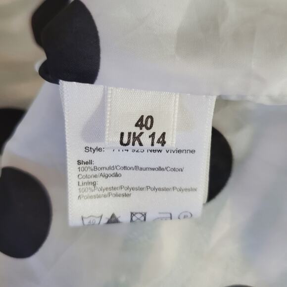 Numph | Striped Single Button Blazer with Polka-dot Lining - Picture 7 of 7